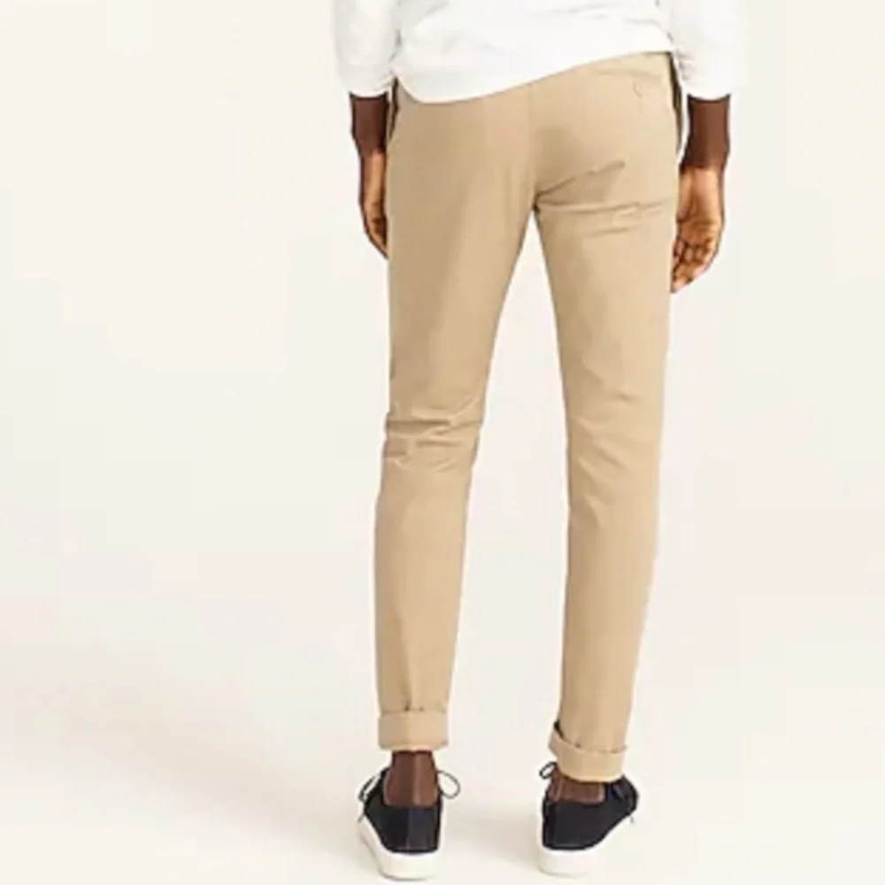 J crew 484 slim fit stretch chino pants khaki tan 34 x 38